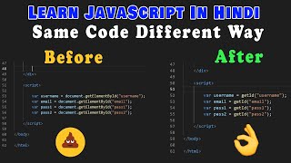 Same Code Different Way - JavaScript Pro Tips || Best way to Write Javascript code