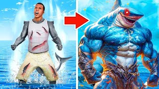 UPGRADING Human To KING SHARK In GTA 5!