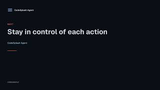 Information CodeSplash Agent: Turn a request into tested code Update