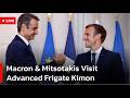 🔴LIVE: French President Emmanuel Macron Visits The Frigate Kimon Alongside Greek PM | AC1W