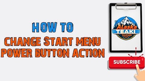 How to change start menu power button action in windows 7