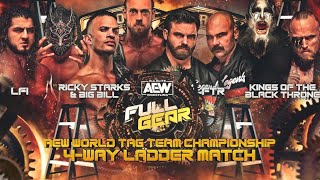 4 Way Ladder Match -AEW World Tag Team Championship - Full Gear 2023 - Highlights.