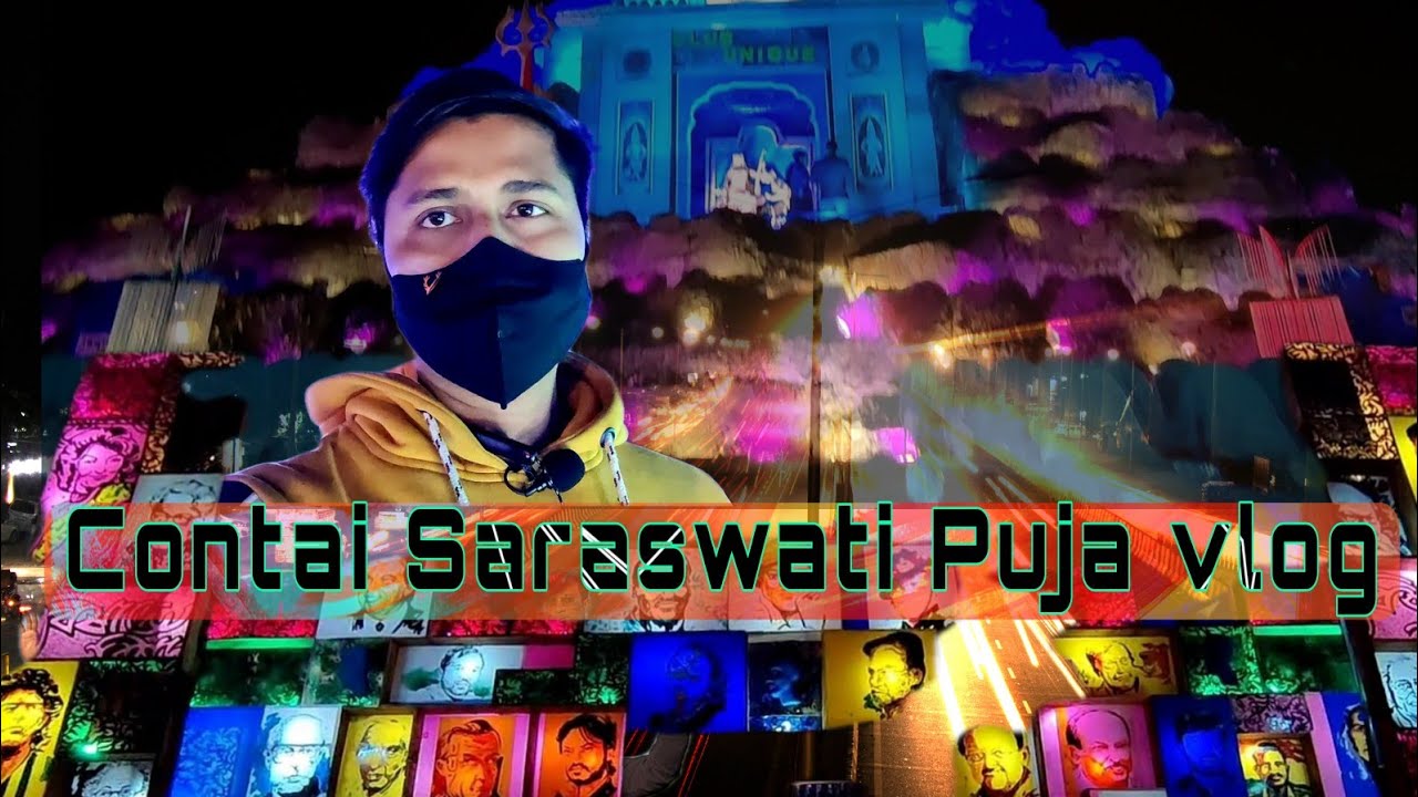 Contai Saraswati Puja vlog Hindi||@Badsha Max Vlogs|🥰|