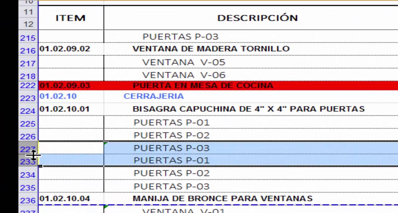 Mostrar Filas Ocultas Excel No Funciona