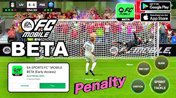 EA SPORTS FC 24 MOBILE BETA ( ANDROID/IOS ) EARLY ACCESS - Penalty Shootout Gameplay FC24 Mobile