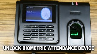 فتح قفل جهاز البصمة (الحضور والانصراف) بدون بصمة الأدمن UNLOCK BIOMETRIC ATTENDANCE DEVICE‏ screenshot 3