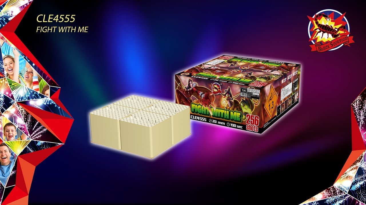 CLE4555 - FIGHT WITH ME - 0.8'' 256shots Compound fireworks