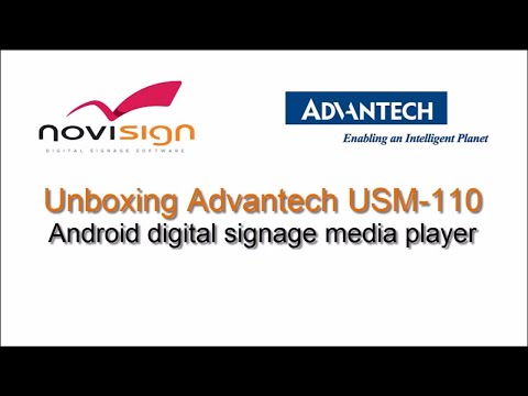 Unboxing of Advantech USM-110 Android digital signage media player