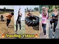 Tik-Tok VMate Desi Powerful Bodybuilder Desi Workout💪💪💪🔥🔥  Motivatonal  Indian Army HR8D VMate