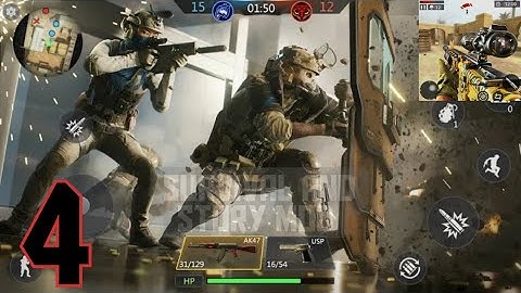 FPS strike ops : Modern Arena - Gameplay walkthrough part 4 - survival and story mod - Android, iOS