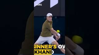 The Hidden Reason Jannik Sinner’s Backhand Feels Illegal  #tennis #shorts #sinner