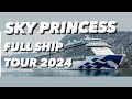 Sky princess full ship tour and guide 2024 cruise