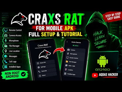 CraxRat for mobile setup Craxs RAT for Mobile APK | Full Setup & Tutorial | Android RAT Explained 