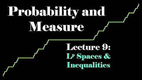 Probability and Measure, Lecture 9: Lp spaces and Inequalities