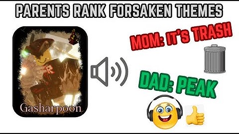 My PARENTS Rank FORSAKEN CHASE THEMES  | Roblox Forsaken |