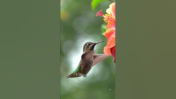 Hummingbird in Ultra Slow Motion 🐦✨ | Nature’s Jewel Up Close | #Shorts #AroundUs