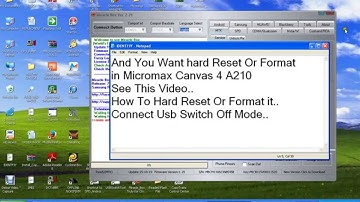 How To Hard Reset Or Format In Micromax Canvas 4 A210 By Bharat Malviya