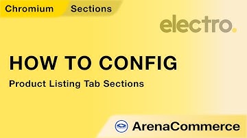 How to config Product Listing Tab Section - Arena Commerce