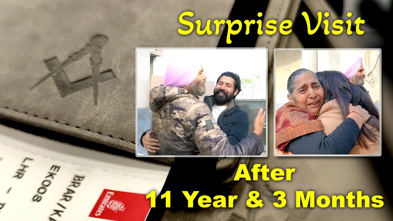 Surprise Visit From ENGLAND 🇬🇧 To INDIA 🇮🇳 After 11 Years 3 Months. Left As 1 Came Home As 2 Video4K