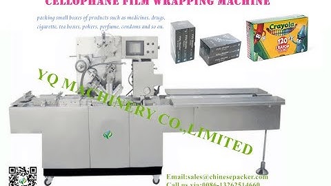 Automatic cellophane film wrapping machine suppliers for poker box packaging equipment