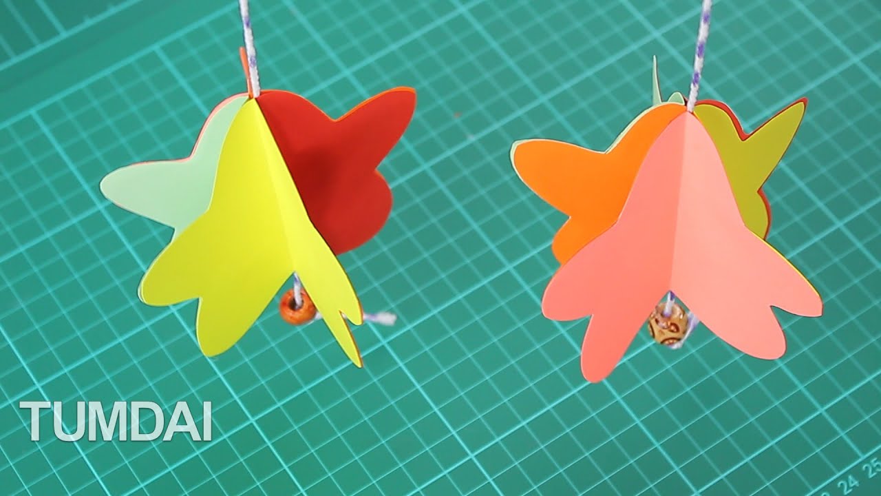 สอนทำโมบายกระดาษ รูปดาว ประดับน่ารักๆ