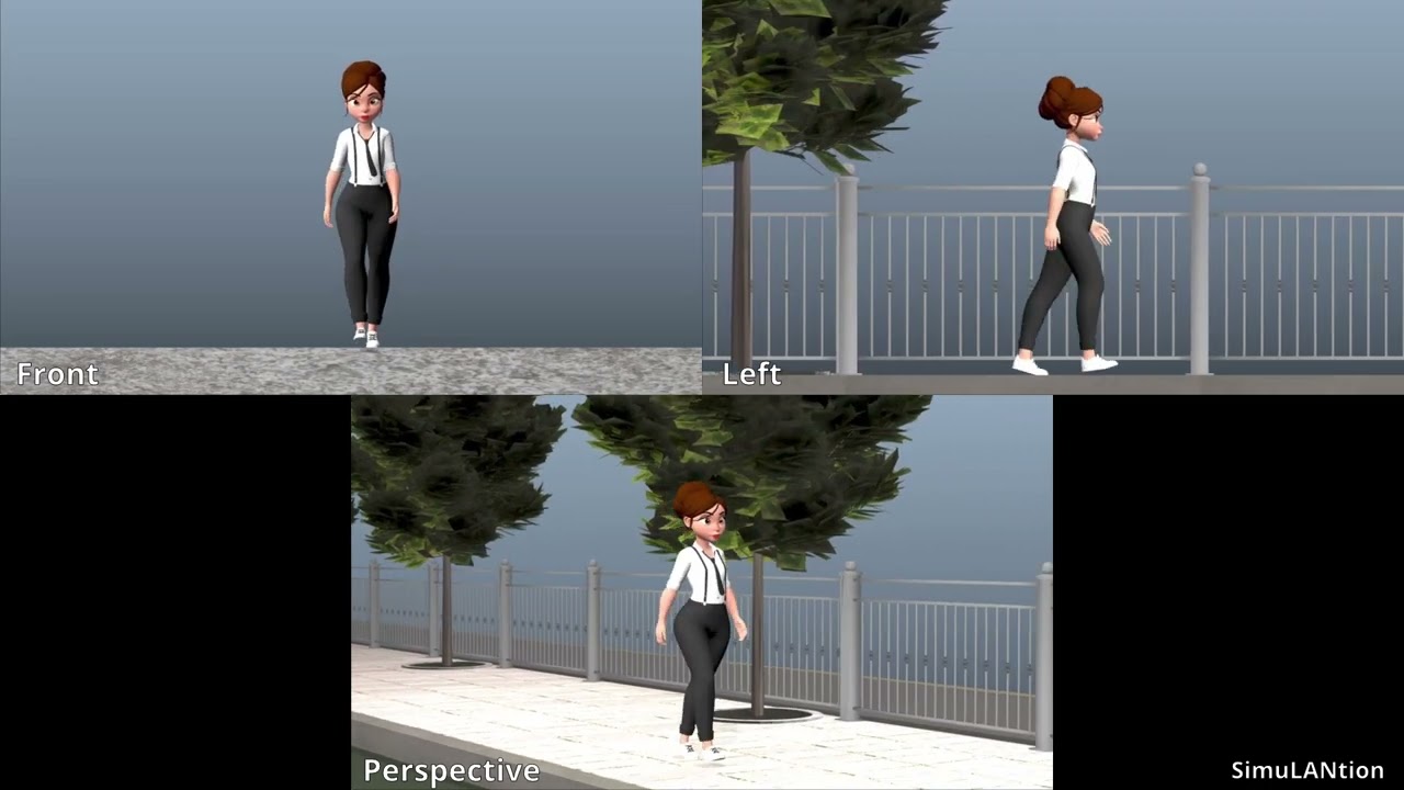 Woman Walk Cycle Animation Exercise