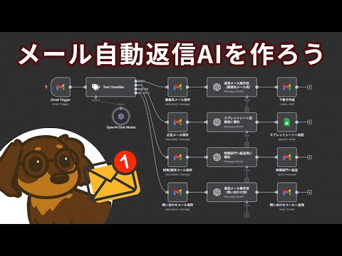 【AI秘書】ChatGPTに24時間自動返信してもらう方法（※後編）（n8n×Gmail自動化×AIワークフロー×AIエージェント） - AIワークフロー解説のトモ