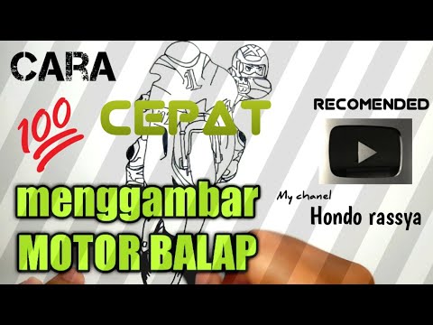  cara  menggambar  MOTOR  BALAP  YouTube