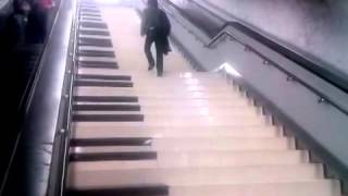 Escaleras Musicales Musical Stairs In Mexico Citys Subway