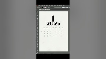 Adobe Illustrator Calendar Design #shortvideo #shorrts #shorts #adobeillustrators