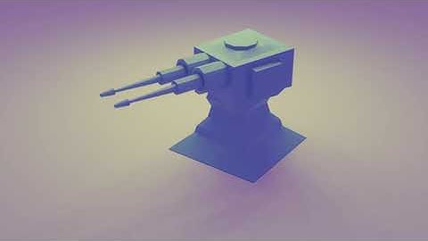 LowPoly Turret Animation in Blender 3.0