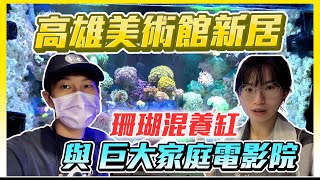 【藍箱水族】高雄美術館旁四呎新裝潢美宅與珊瑚缸比電影院還厲害的投影幕150吋一次看到爽