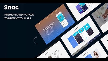 Snac - Premium Responsive App Landing Page PSD Template | Themeforest Website Templates and Themes
