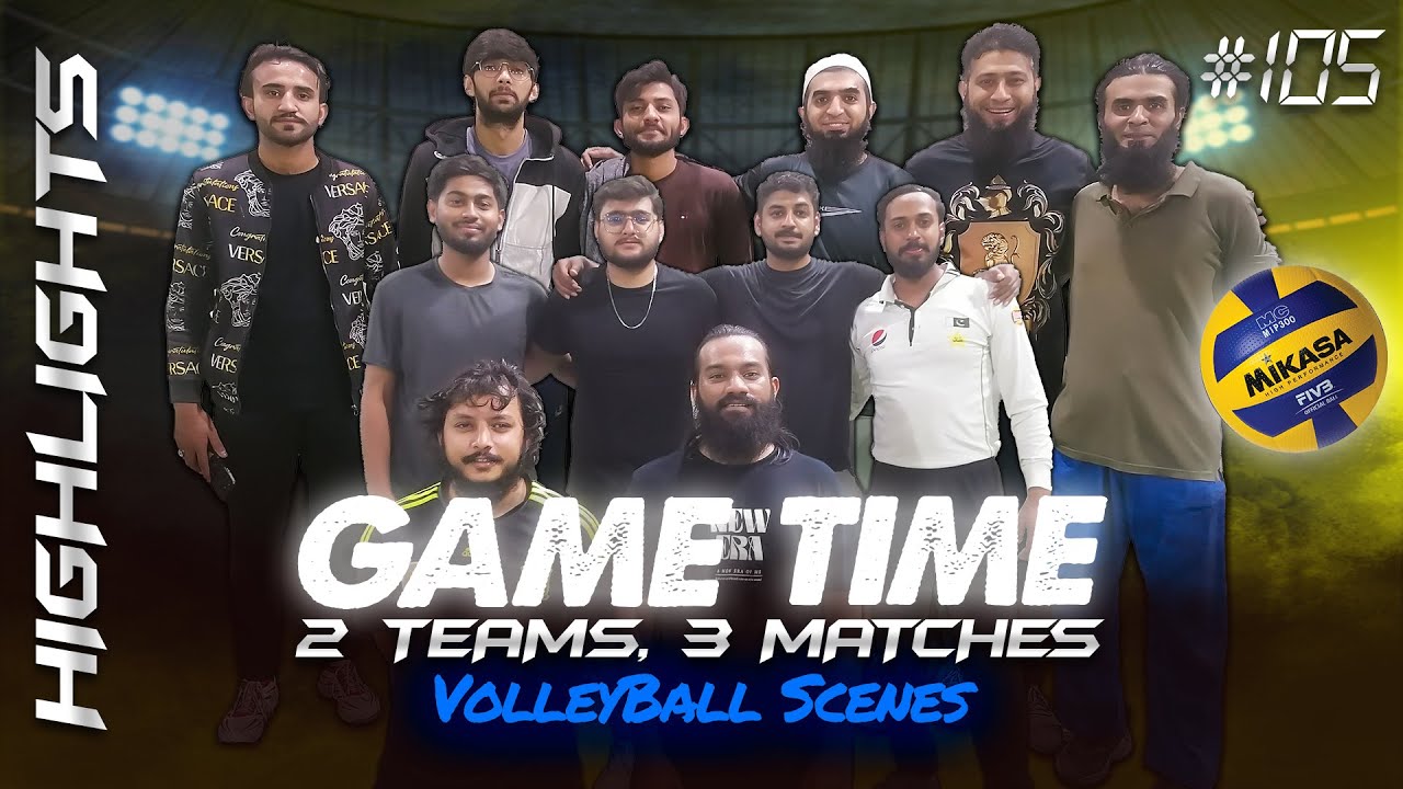 Volleyball Match No.105 "2 Teams, 3 Matches" 