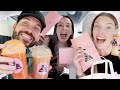 JOE AND THE GIRLS TRY JOE AND THE JUICE!! MASSIVE MUKBANG!!!