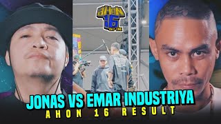 JONAS vs EMAR INDUSTRIYA RESULT | FLIPTOP AHON 16 DAY 1 RESULT