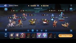 Campaign 57-35!!! (Don't have hired hero) | MOBILE LEGENDS ADVENTURE #mla