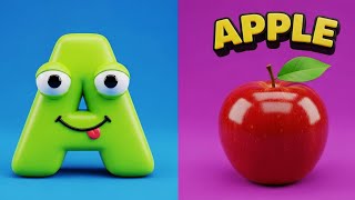 Abc Phonics Song - Toddlers Learning Video - A For Apple , Nursery Rhymes , Phonics Song