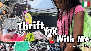 Thrifting in Italy | Thrift Y2K with me in Florence, Italy