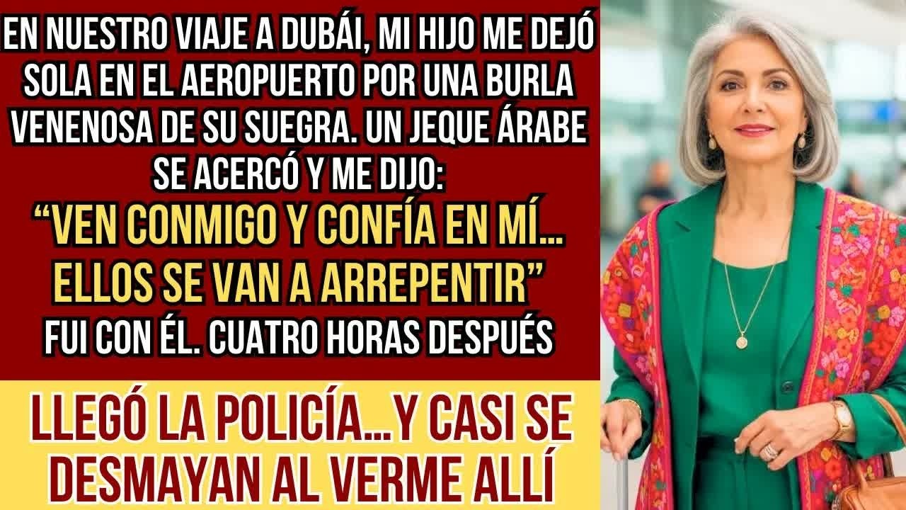 HISTORIAS REALES  Mi hijo me abandonó en Dubái por una burla cruel de su suegra… un jeque árabe