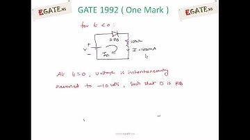 Problem on Diode Switching Times - GATE 1992 ECE (Electronic Devices) - www.egate.ws