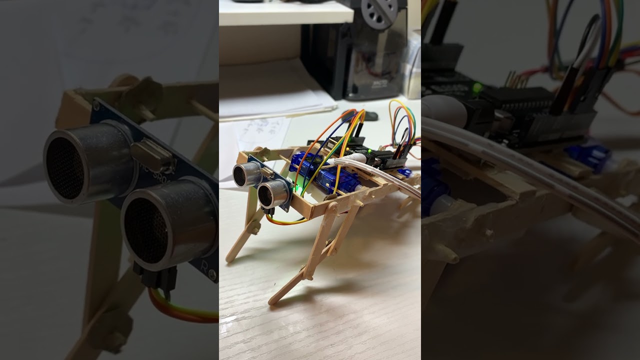 Fixed foreleg🦿 of the low cost #robot #fixed #lowcost #quadruped #robotics #arduino