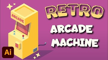 How to Create a Retro Arcade Machine in Adobe Illustrator | Easy Beginner Tutorial