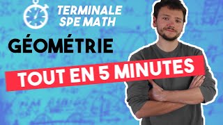 MATHS : Toute la GÉOMÉTRIE en 5 MINUTES - Terminale