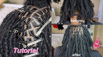 how to retwist locs, beginner friendly | Nylajai