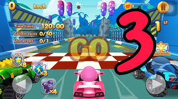 Masked Heroes: 3D Kart Racing - Gameplay Part 3 (iOS/ Android)