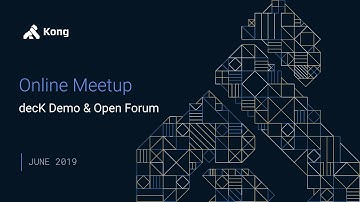 [Online Meetup] decK Demo & Open Forum