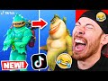 Reacting to the BEST Fortnite Tik Toks (TRY Not to Laugh Challenge)