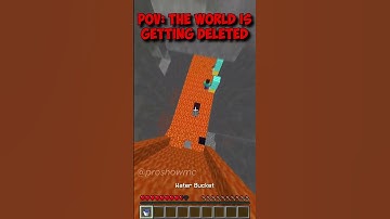 POV: The World is Being Deleted!