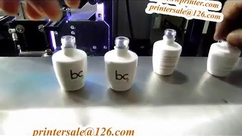 Conical nail polish glass bottle screen decoration machine with Camera Registration